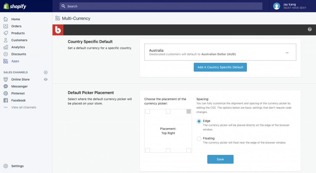 hreflang en multi currency shopify